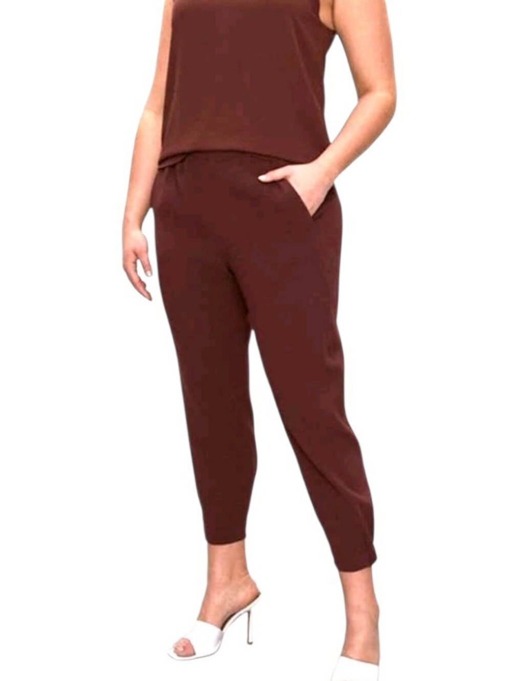 Aritzia Babaton Dexter Maroon Red Pullon Pants